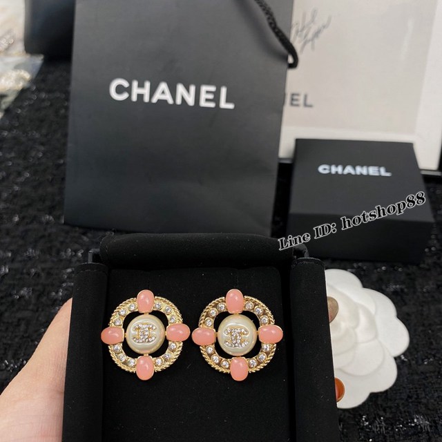 Chanel專櫃新款飾品耳圈 香奈兒耳釘熱銷款耳環 zgb2536